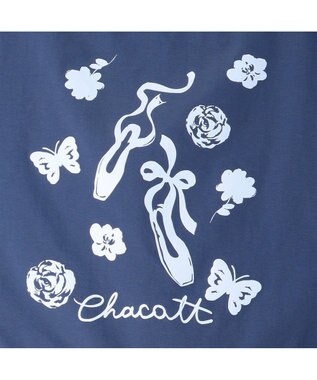 Chacott フラワー2Way衣装バッグ ネイビー