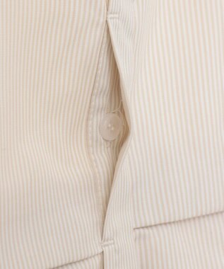 earth music&ecology ティアードショートシャツ Stripe Beige