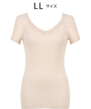 Wing インナー　【綿100％ シャリ感タイプ】　身生地部綿100％　ひんやりタッチ　３分袖　ウイング／ワコール　EL6361