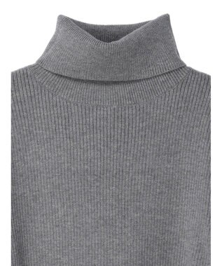 CRAFT STANDARD BOUTIQUE リブタートルネックニットプルオーバー Gray Mixture