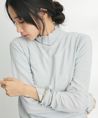 CRAFT STANDARD BOUTIQUE ラメチュールトップスインナー Silver