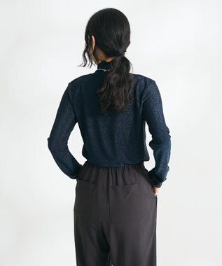 CRAFT STANDARD BOUTIQUE ラメチュールトップスインナー Navy