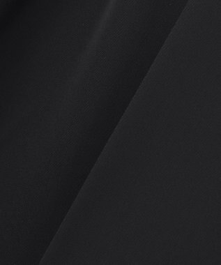 ICB 【洗える】シルフィルダブルクロス ワイドパンツ ブラック系