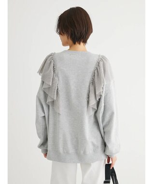 Green Parks ・ＳＵＧＡＲ　ＳＰＯＯＮ　タイガーｐｔラッフルスウェット Gray Mixture