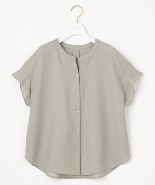 ANY SIS 【美人百花6月号掲載】スムージーポリエステル ブラウス ライトカーキ