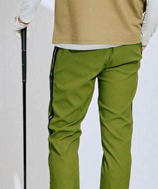 PW CIRCULUS 【撥水加工/ ストレッチ】【MEN】ベンチレーション テーパードパンツ ゴルフ カーキ系
