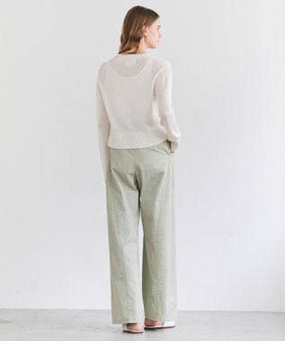 BEIGE， PREHNA / コットンツイル カービーシームワイドパンツ L.Khaki