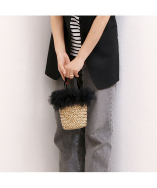 UNBILLION カカトゥ kakatoo / チュールフリンジミニ2wayカゴバッグ