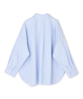 UNFILO L 【WEB限定カラー】コットン オーバーシャツ ブルー