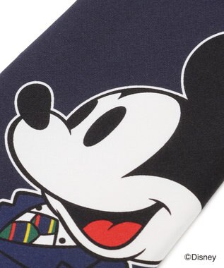 J.PRESS MEN 【DISNEY COLLECTION】シルクサテンプリント ネクタイ / ミッキーマウス ネイビー系