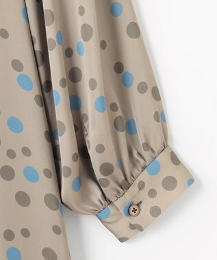 【新品未使用】自由区　ポルカドットプリント　ワンピース　38 洗える】ポルカドットプリント ワンピース / 自由区