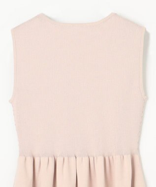 GRACE CONTINENTAL 刺繍ケープニットトップ ベージュ