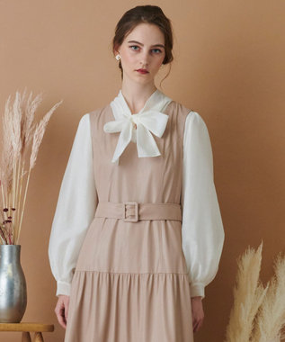 WEB限定】【TOCCA LAVENDER】Rose Cut Jacquard Print Skirt スカート