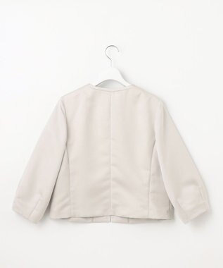 自由区 S 【洗える】グログランパフスリーブ ジャケット ベージュ