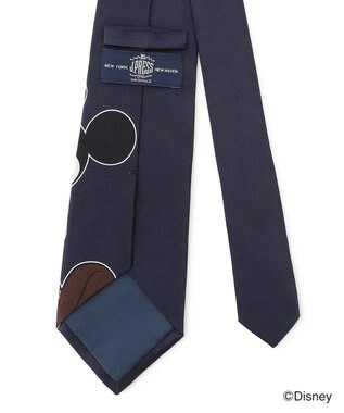 J.PRESS MEN 【DISNEY COLLECTION】シルクサテンプリント ネクタイ / ミッキーマウス ネイビー系
