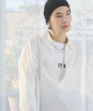 WEGO 【ANGIE VINTAGE】スキッパーシャツ ホワイト