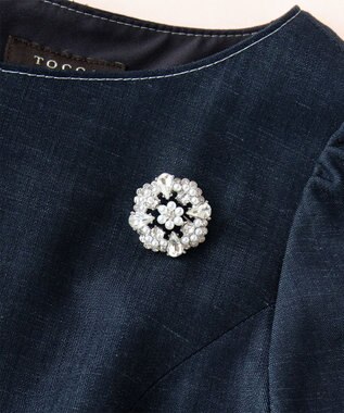 TOCCA CLOVER BIJOUX BROOCH NECKLACE 2WAY ブローチネックレス シルバー系