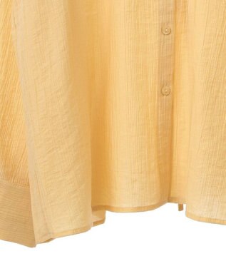 Green Parks バックシャンバンドカラーシャツ Yellow