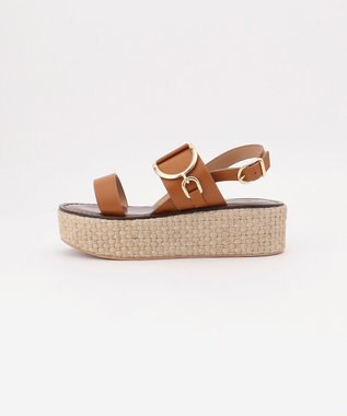 GRACE CONTINENTAL CORSO ROMA ジュートウエッジ ブラウン