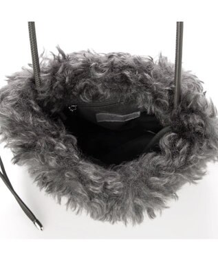 UNBILLION カシュカシュ cachecache / ベビーラム風巾着ミニバッグ アイボリー