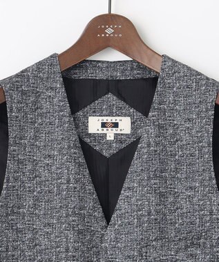 JOSEPH ABBOUD 【イージーケア・多機能】人気 ライトウェーブ ベスト グレー系