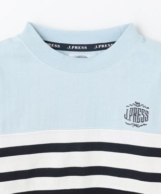 J.PRESS KIDS 【100-130cm】ボーダーミックス カットソー サックスブルー系