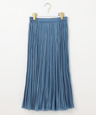 ANY SIS 【洗える】オーロラプリーツ スカート ブルー