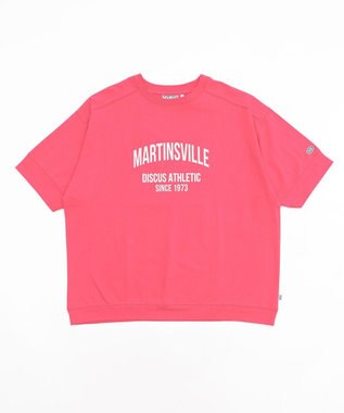 WEGO 【綿100%/MLサイズ展開】DISCUS　ルーズカレッ１００％ レッド