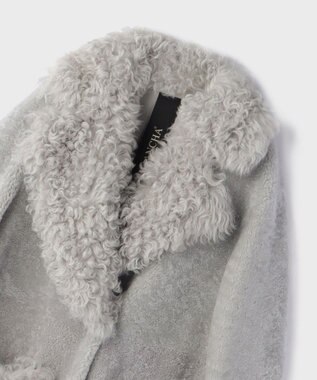 GRACE CONTINENTAL 【BLANCHA】ムートンコート グレー