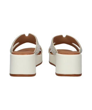 Bridget Birkin 【Bridget Birkin】サイドカットビジューウェッジミュールサンダル アイボリー