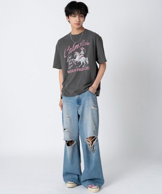 WEGO 【ユニセックス着用ITEM/SMLサイズ展開】アソートグラフィックBIG　T2（SS） 柄7