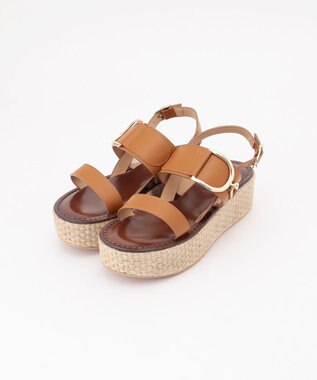 GRACE CONTINENTAL CORSO ROMA ジュートウエッジ ブラウン