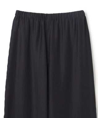 uncrave リヨセルシルクローン ギャザーパンツ ブラック