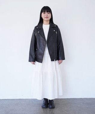 woadblue ライダースジャケット BLACK