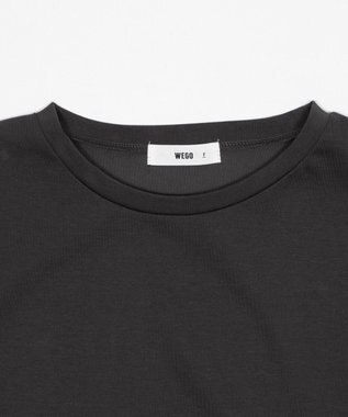 WEGO 【2026春夏新作】接触冷感フレンチスリーブT ブラック