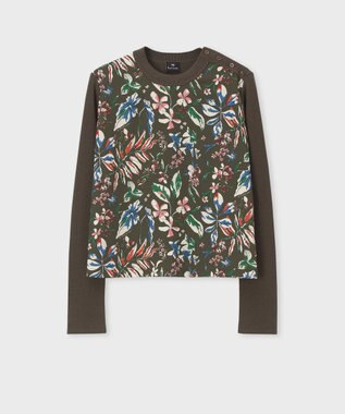 Paul Smith Number Floral プルオーバー コンビ ニット
