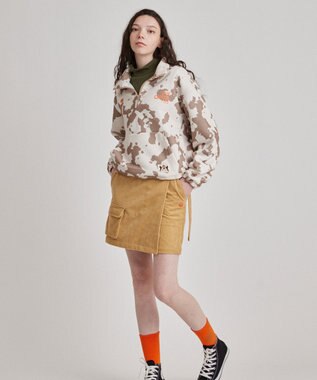 PW CIRCULUS 【WOMEN】ピント柄 ハーフジップ スウェット ベージュ系5