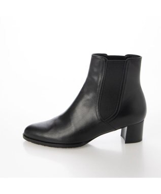 MODE ET JACOMO <MODE ET JACOMO>サイドゴアレザーショートブーツ ブラック