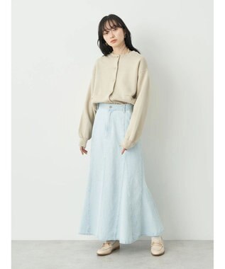 earth music&ecology デニムマーメイドスカート Sax