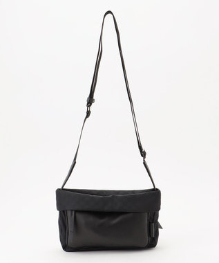 Y'SACCS はっ水ドットジャカード リサイクルレザーコンビ ショルダー