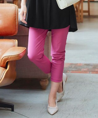  【小倉優子さん着用・日本製・洗える】サーラドライ・テーパードパンツ