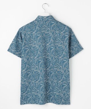 23区GOLF 【MEN】遮熱エイトムーブ リーフポロシャツ ダルブルー系5