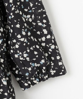 J.PRESS LADIES L 【洗える】スパンローンフラワープリント ワンピース ネイビーベース系