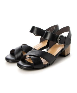 ing <ing>【WEB限定】ストラップクロスサンダル ブラック