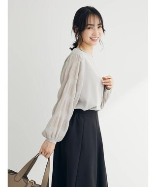 Green Parks マジョリカスリーブカットプルオーバー Light Gray