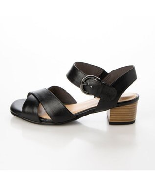 ing <ing>【WEB限定】ストラップクロスサンダル ブラック