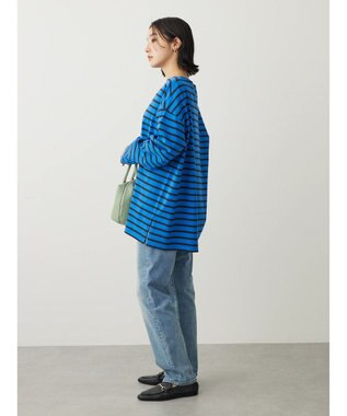 Green Parks ボーダーゆるチュニック Blue