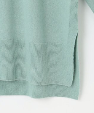 J.PRESS LADIES 【洗える】CASHMERE BLEND クルーネック ニット ライトグリーン系