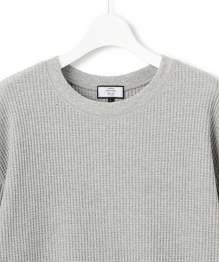 J.PRESS YORK STREET 【WOMEN】サーマルラウンドヘム ロングスリーブTシャツ ライトグレー系