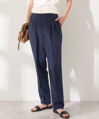 AMERICAN HOLIC 【接触冷感】イージーケアテーパードパンツ Navy